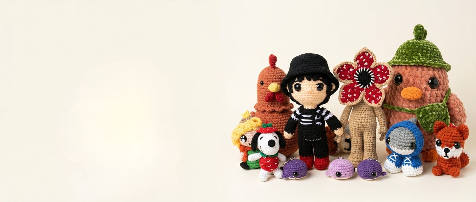 Piezas de crochet de Punto y Corte